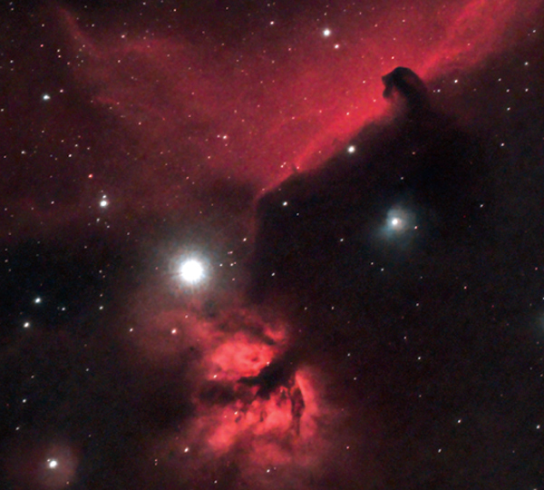 Telescope image of stars and nebula 