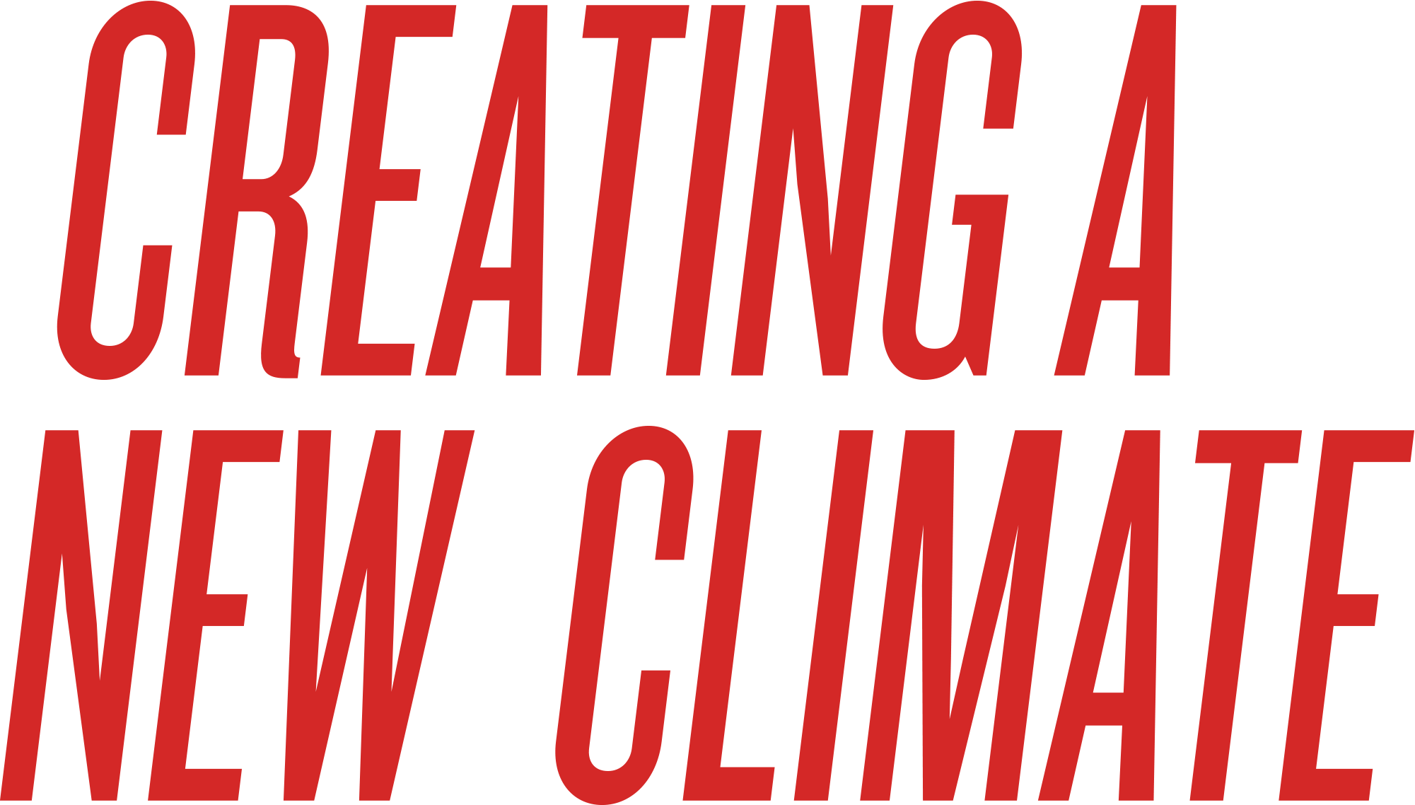 Creating A New Climate