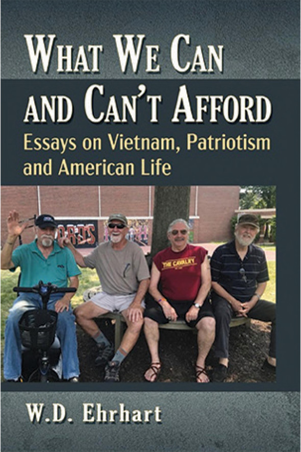 The cover of "What We Can and Can't Afford" features a photo of the author with fellow activists.