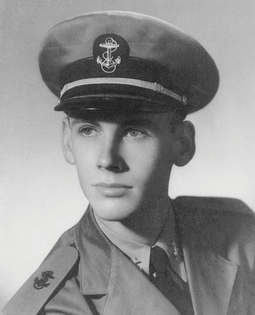 Morton in his Navy uniform in the mid-1940s