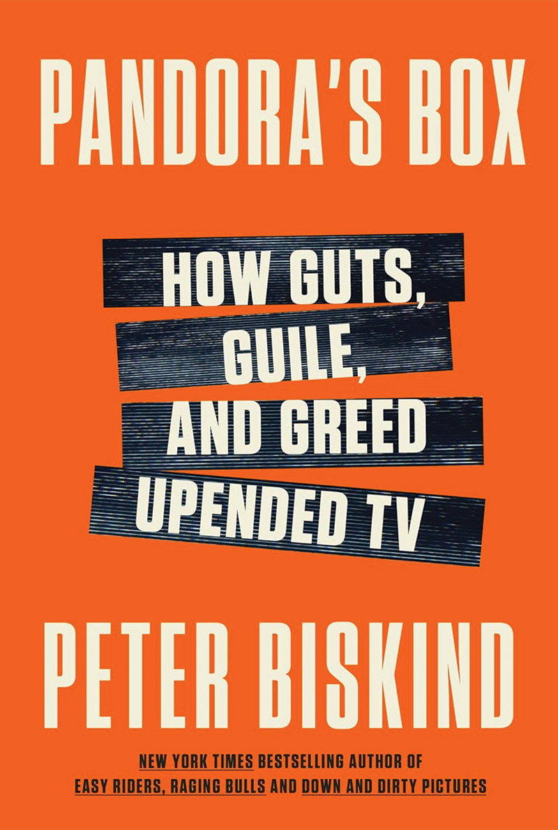 The cover of Pandora's Box is bright orange with light yellow text.