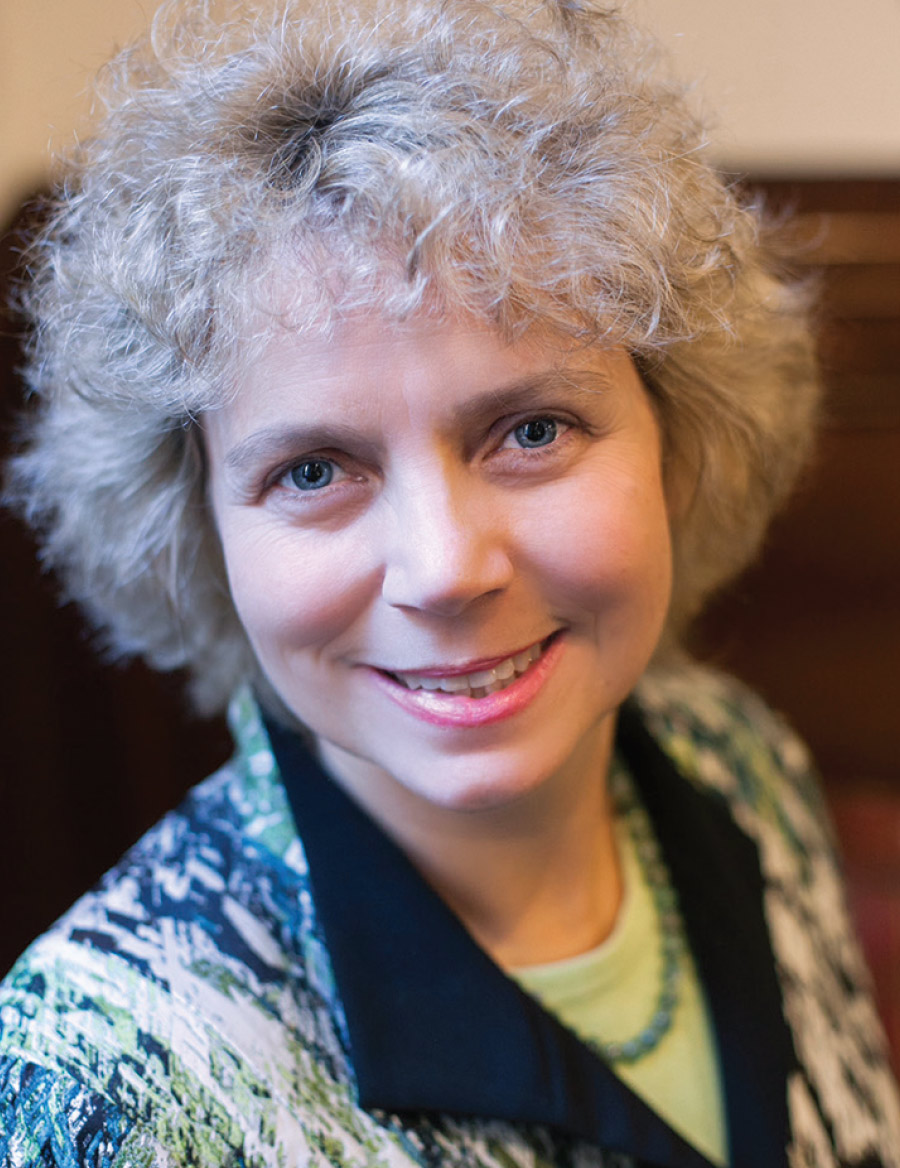 Marilyn Howarth smiles at the camera.