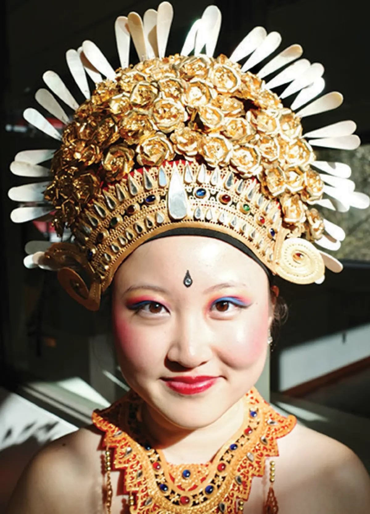 Jiho Shin in Gamelan costume