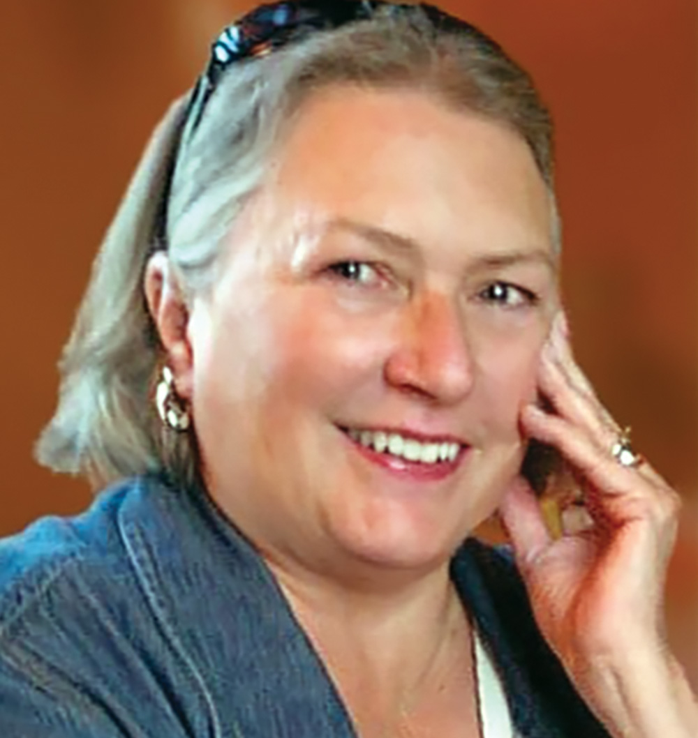 Head shots of Sheelagh Stevens Carr