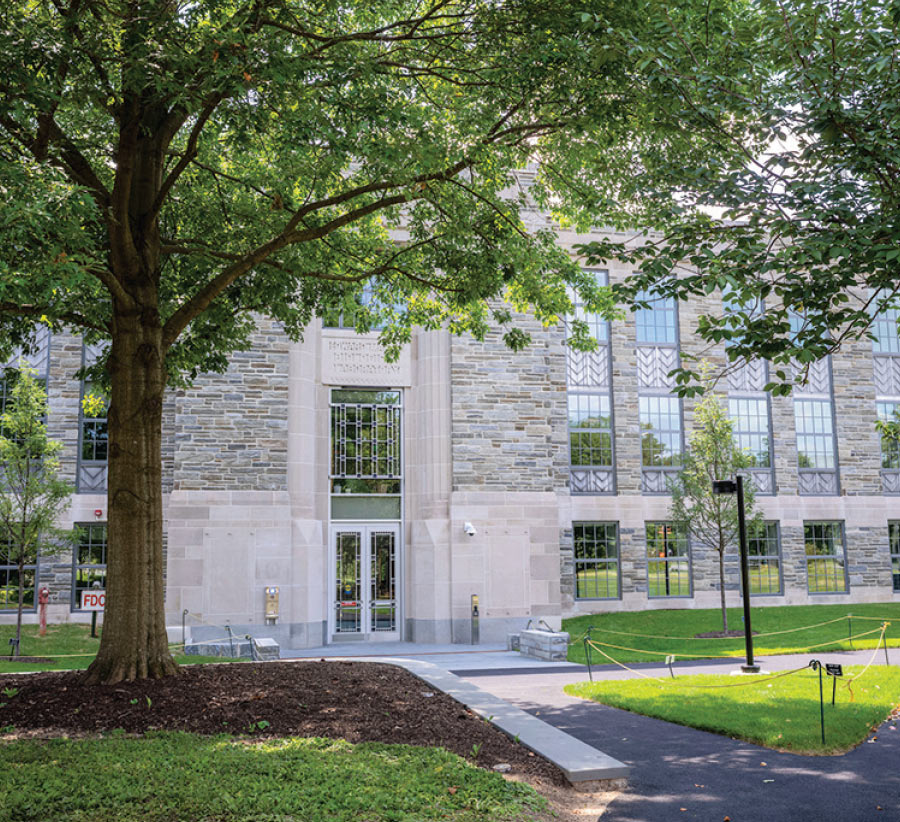 Martin Hall entrance, shot from outside