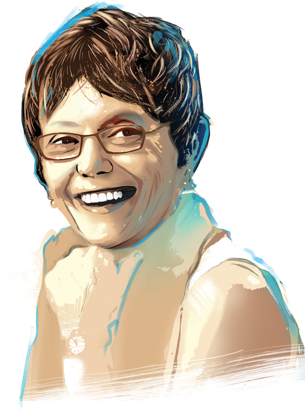 Illustrated portrait of Rebecca Chopp