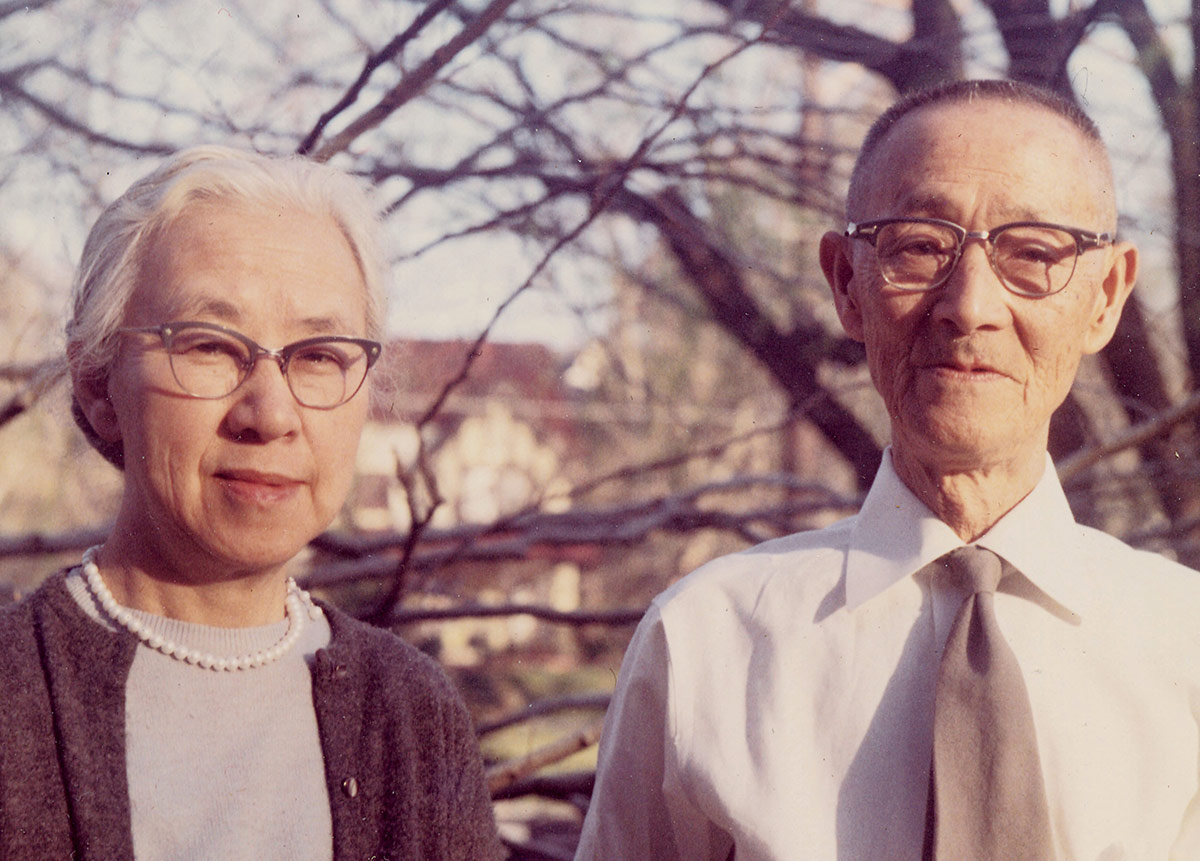 Michiyo (left) and Saburo Inouye