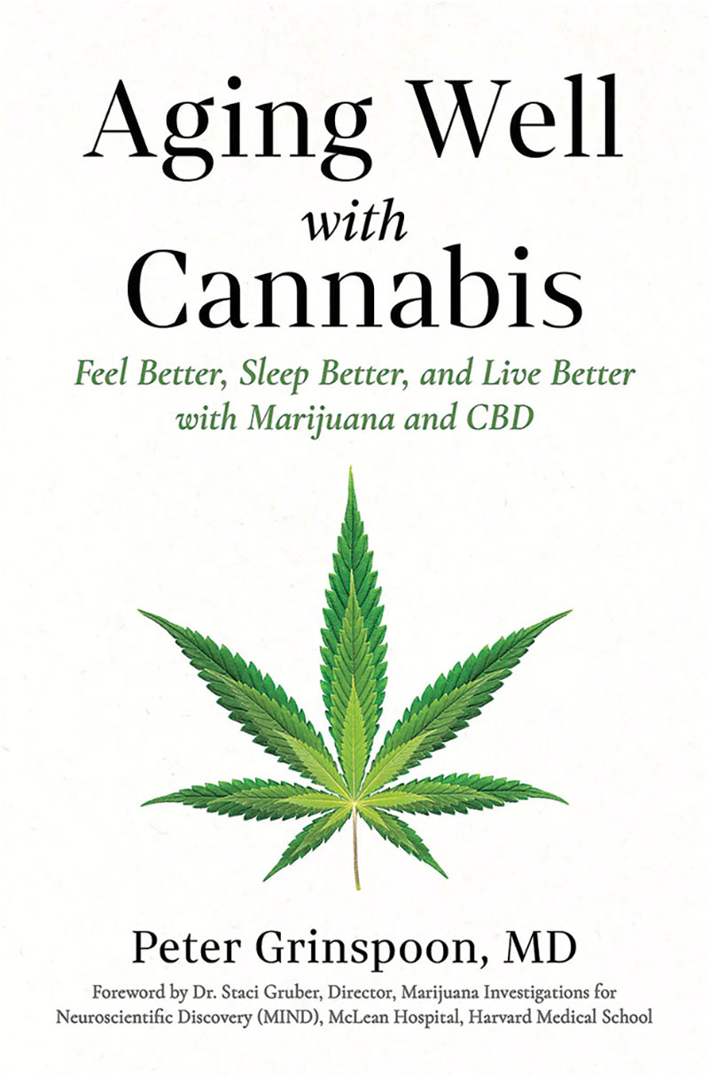 Book cover featuring an illustration of a marijuana leaf.