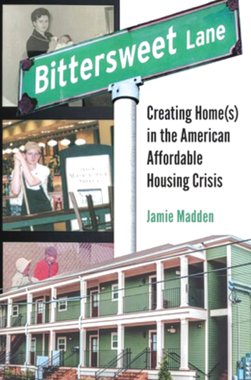Book cover with a photograph of a street sign that reads "Bittersweet Lane."